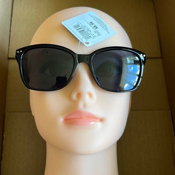 Square Club Sunglasses Black 100% UVA UVB Protection - Picture 1 of 8